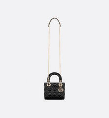 Lady dior signature matt small bag with OG box 18 Cm(matt black)
