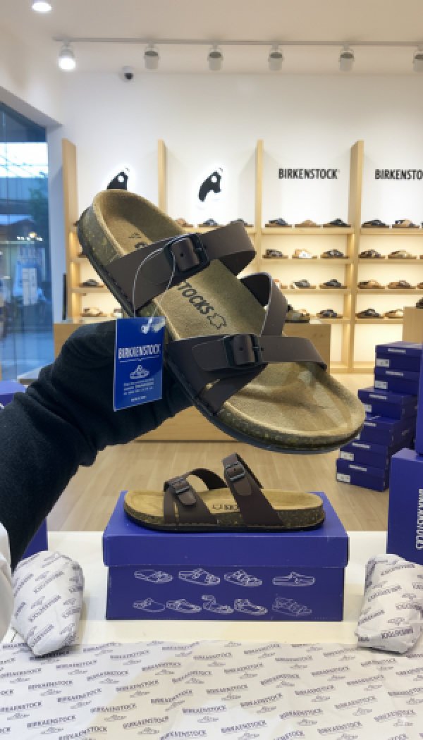 BIRKENSTOCK brown SLIDE