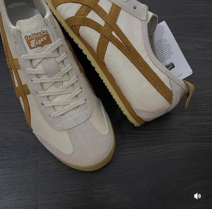 Onitsuka Tiger Mexico 66 Vintage White Brown Girls D 1886