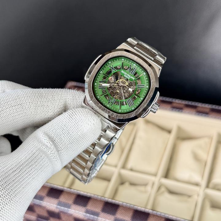 Patek Philippe Automatic Silver Green 055
