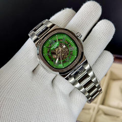 Patek Philippe Automatic Silver Green 055