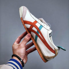 Onitsuka Tiger Mexico 66 Cream Piquant Orange Girls D 1884