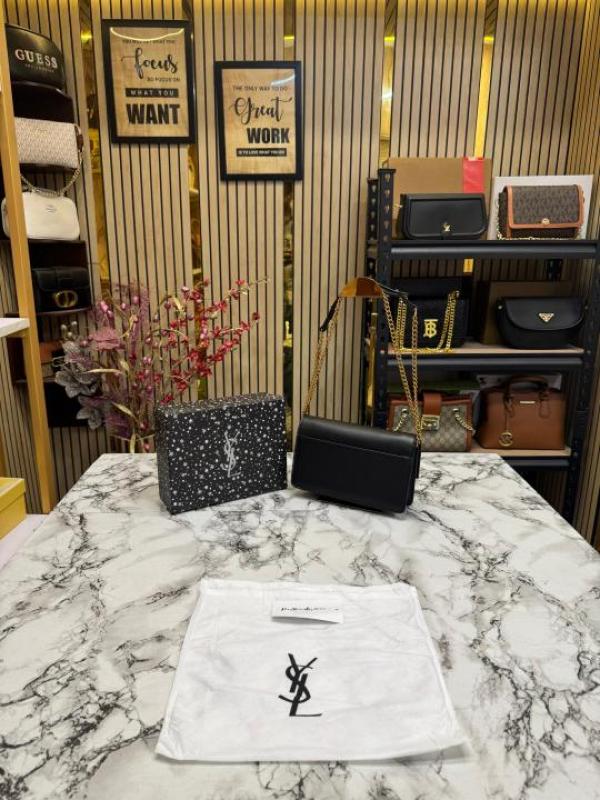 Yves Saint Laurent Ysl Sunset Shoulder Bag With Box And Dust Bag Black 8878