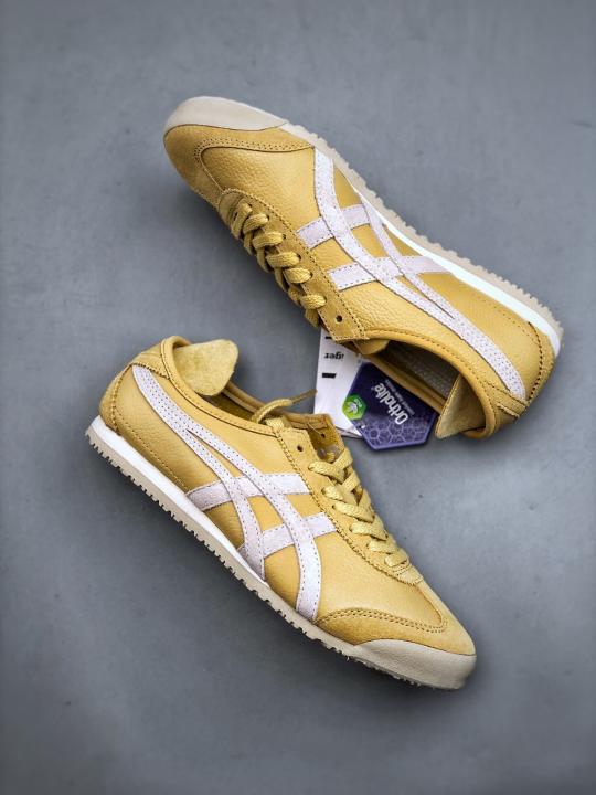 Onitsuka Tiger Mexico 66 Beige Vin Yellow Black Girls D 1875