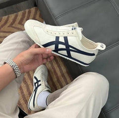 Onitsuka Tiger Mexico 66 SlipOn Birch Midnight Blue Girls D 1869
