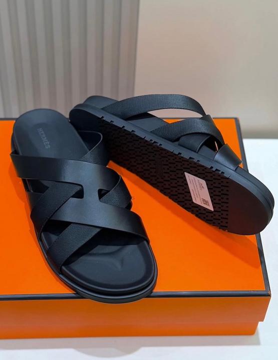 HERMES KAZIMIR BLACK PREMIUM SLIDE