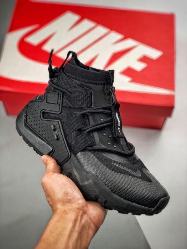 Nike Huarache Gripp Gs Triple Black