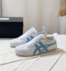 Onitsuka Tiger Mexico 66 Slip On Light Blue White Girls 7A Premium (D 1747)