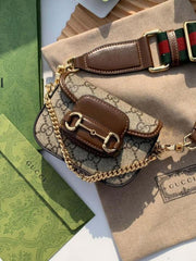 Gucci Horsebit Mini 1955 Shoulder Bag With OG Box & Dust Bag