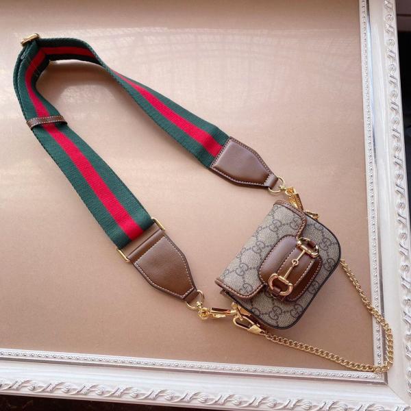 Gucci Horsebit Mini 1955 Shoulder Bag With OG Box & Dust Bag