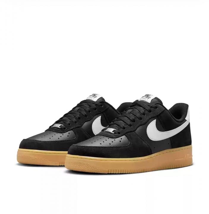 Nike AirForce 1 Low 07 Black Suede Gum