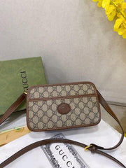 Gucci Mini GG Canvas Brown Bag With Double OG Box And Dust Bag 658572