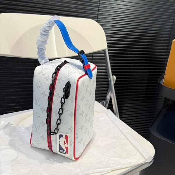 Louis Vuitton X NBA Cloakroom Dopp Kit Monogram LV With OG Box & Dust Bag 85149 White