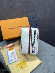 Louis Vuitton X NBA Cloakroom Dopp Kit Monogram LV With OG Box & Dust Bag 85149 White