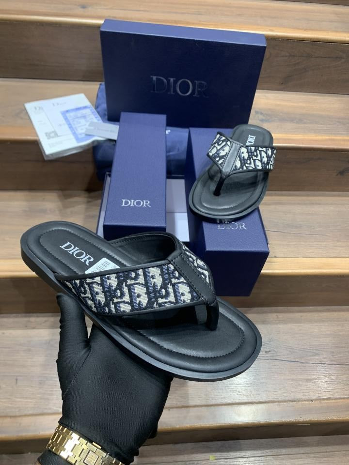 DIOR ALIAS THONG OBLIQUE JACQUARD PREMIUM SLIDE