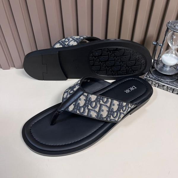 DIOR ALIAS THONG OBLIQUE JACQUARD PREMIUM SLIDE