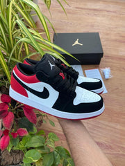 Jordan AIR JORDAN 1 LOW WHITE BLACK GYM RED