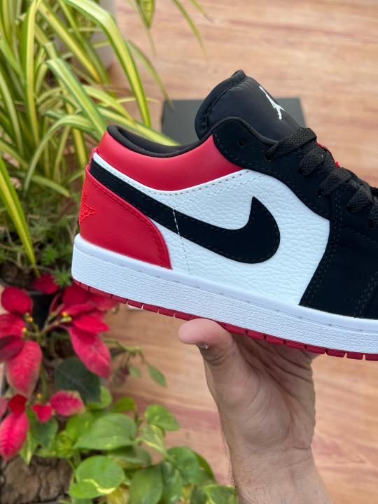 Jordan AIR JORDAN 1 LOW WHITE BLACK GYM RED