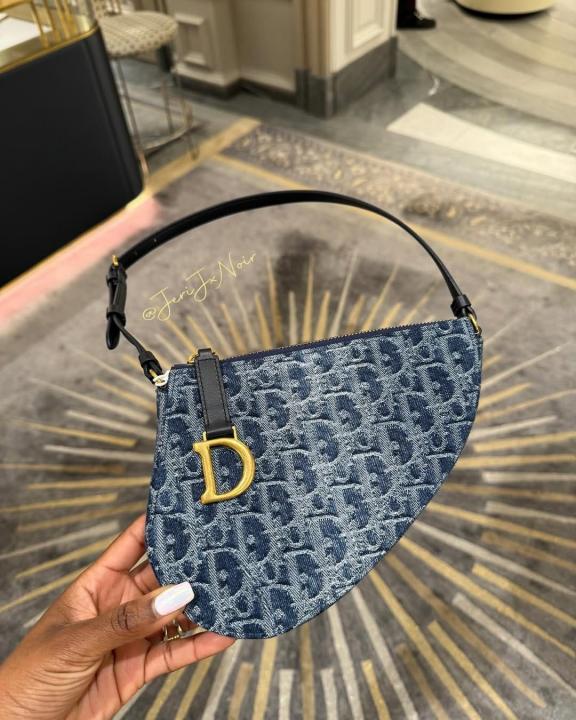 Christian Dior Saddle Rodeo Denim With OG Box & Dust Bag 8110 Denim