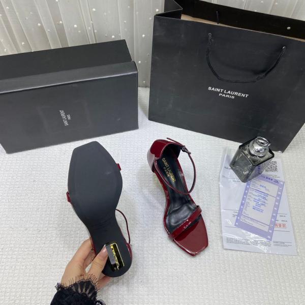 YSL Opyum Heels Premium Wine with OG Box & Carry Bag
