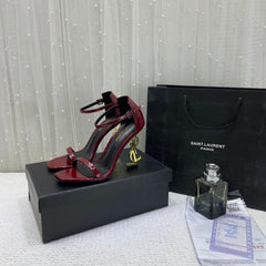 YSL Opyum Heels Premium Wine with OG Box & Carry Bag