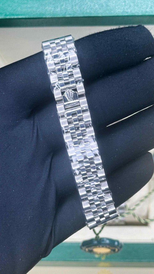 rolex full silver for her womens girls