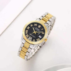 Rolex Oyster Perpetual Date Just 2Ton-Gold-Black