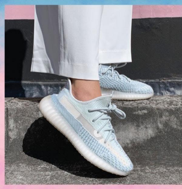 Adidas Yeezy 350 V2 Cloud White Reflective For Girls Semi UA Quality Full Accessories D 2054