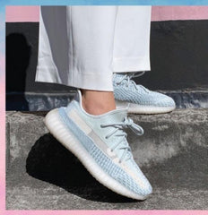 Adidas Yeezy 350 V2 Cloud White Reflective For Girls Semi UA Quality Full Accessories D 2054