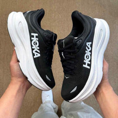 Hoka Bondi 9 Black White