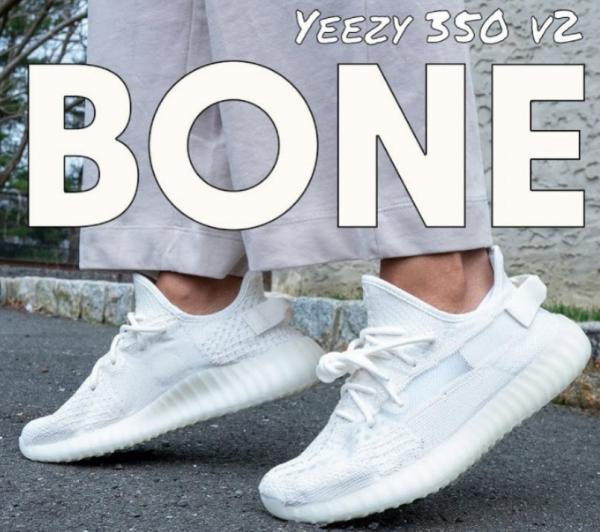 Adidas Yeezy 350 V2 Bone Girls Semi UA 7A Quality Full Kit Accessories (D-2061)