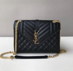 YSL SAINT LAURENT COLLEGE MEDIUM CHAIN BAG khaki dubble box packing 5380