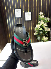 Gucci Pattern Strap Slide Multi