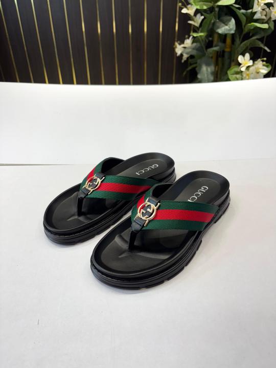 Gucci Pattern Strap Slide Multi