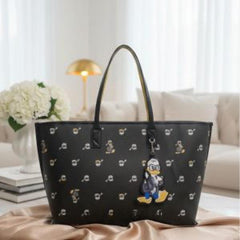 KARL LAGERFIELD X DISNEY DONALD DUCK PRINT TOTE BAG WITH DUST BAG