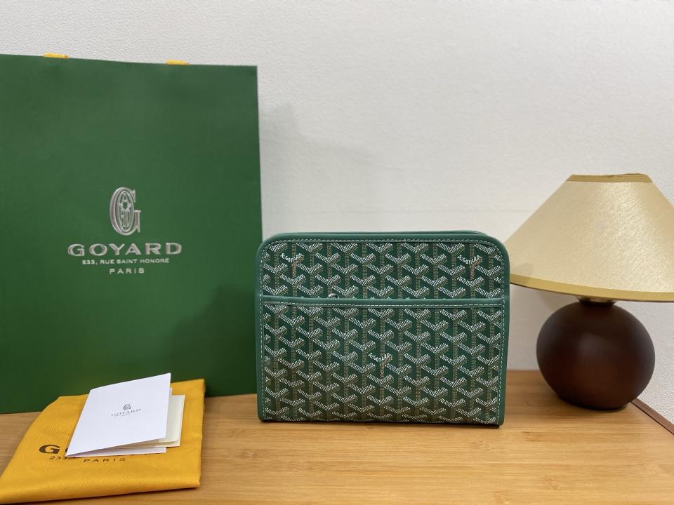 Goyard Jouvence PM Toiletry Bag Green With Dust Cover