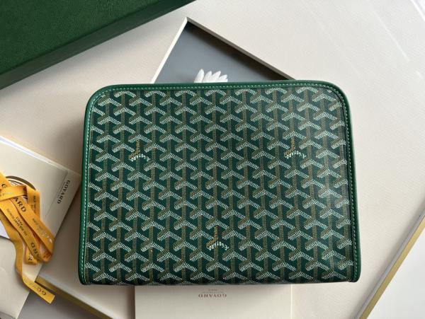 Goyard Jouvence PM Toiletry Bag Green With Dust Cover