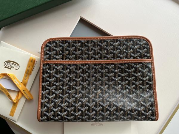 Goyard Jouvence PM Toiletry Bag Brown With Dust Cover