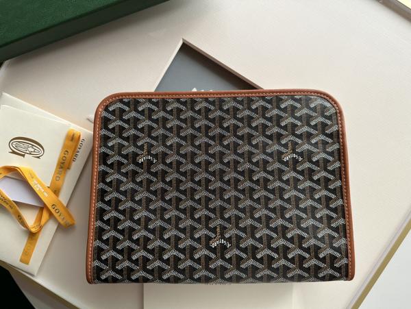 Goyard Jouvence PM Toiletry Bag Brown With Dust Cover