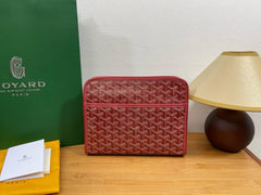 Goyard Jouvence PM Toiletry Bag Bordeaux Red With Dust Cover