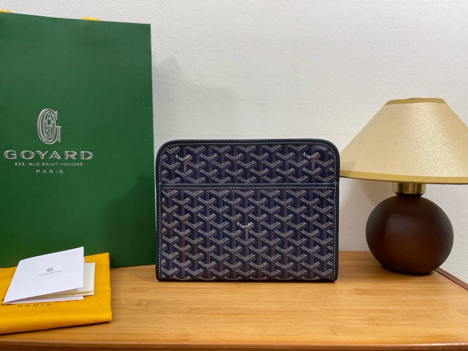 Goyard Jouvence PM Toiletry Bag Dark Blue With Dust Cover