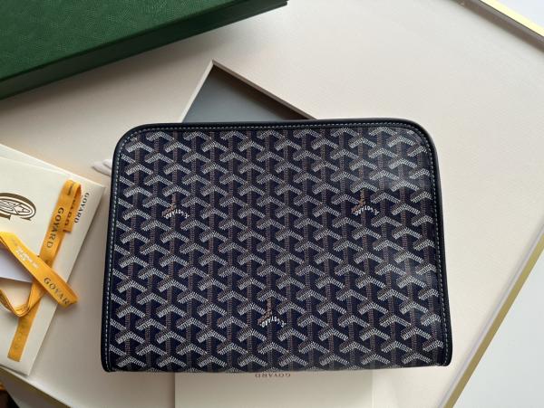 Goyard Jouvence PM Toiletry Bag Dark Blue With Dust Cover