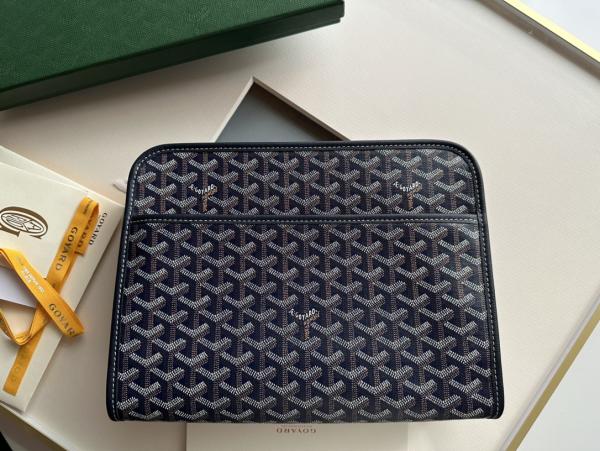 Goyard Jouvence PM Toiletry Bag Dark Blue With Dust Cover