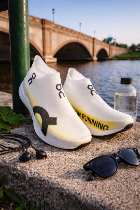 On Cloud boom Strike LS White Yellow