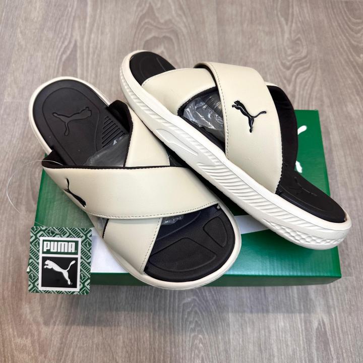PUMA SOFTRIDE SEAVE CROSS STRAP BEIGE