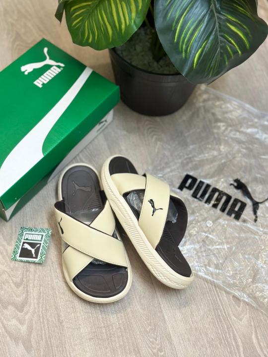 PUMA SOFTRIDE SEAVE CROSS STRAP BEIGE