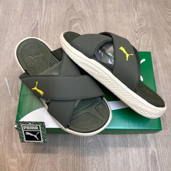 PUMA SOFTRIDE SEAVE CROSS STRAP GREEN