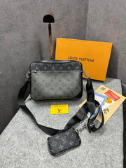 Louis Vuitton LV M45320  Virgil Abloh Trio Messenger Multi Crossbody Bag With OG Box & Dust Bag (Grey)