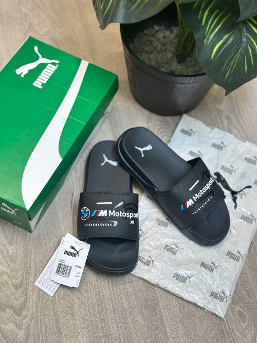 Puma BMW Motorsport Soft Comfort Premium All Black Slides