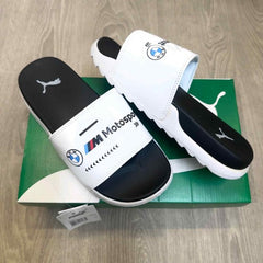Puma BMW Motorsport Soft Comfort Premium White Black Slides
